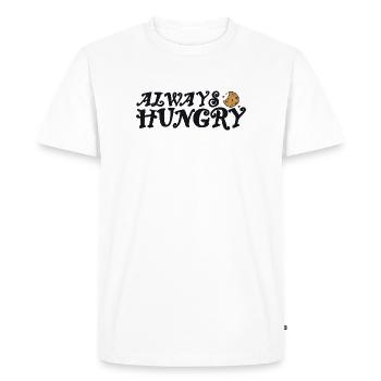 Toujours affamé avec les cookies - T-shirt Premium bio Homme - blanc - Devant - Nico (187cm)