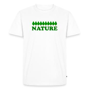 NATURE - T-shirt Premium bio Homme - blanc - Devant - Nico (187cm)