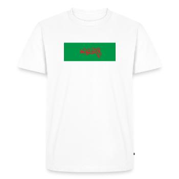 Graffiti Lagos Souvenir Portugal - T-shirt Premium bio Homme - blanc - Devant - Nico (187cm)