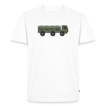 Camion militaire - T-shirt Premium bio Homme - blanc - Devant - Nico (187cm)