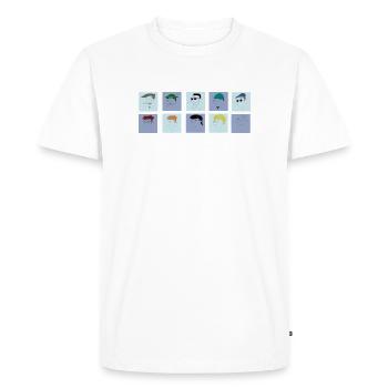 Collection des Hommes Arrogants - T-shirt Premium bio Homme - blanc - Devant - Nico (187cm)
