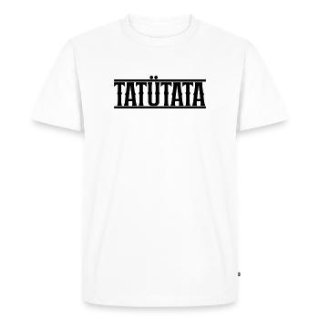 Tatuetata_motiv - T-shirt Premium bio Homme - blanc - Devant - Nico (187cm)