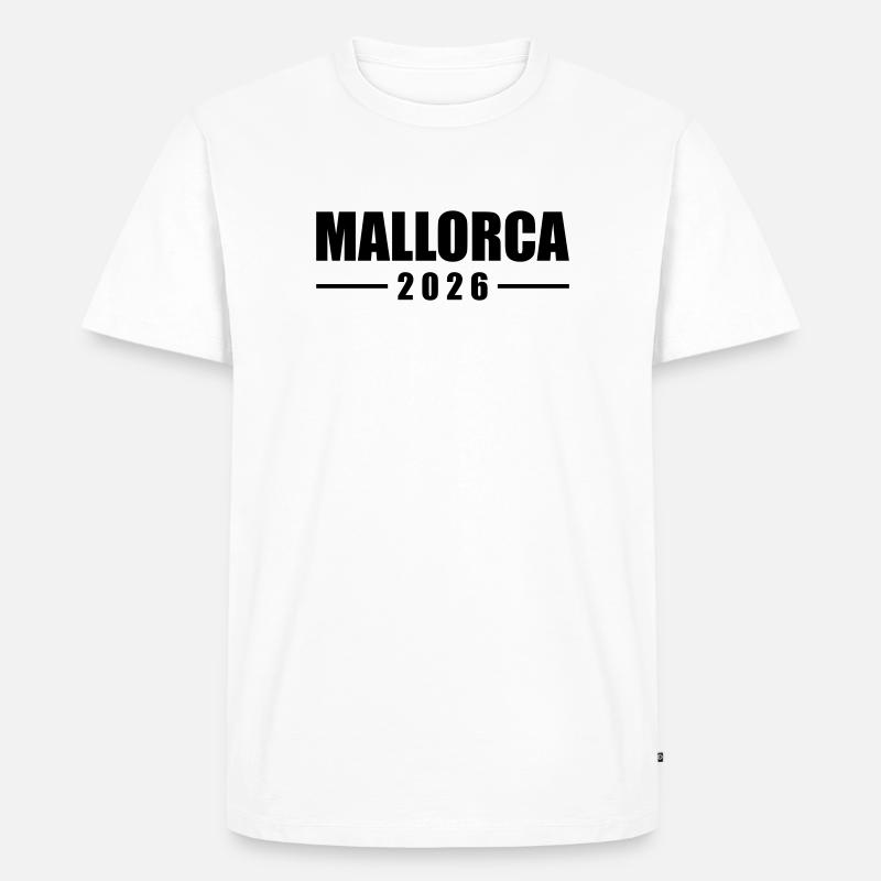 Mallorca 2026 - Männer Premium Bio T-Shirt - Weiß