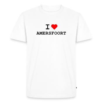 Ich liebe Amersfoort - J’adore Amersfoort - T-shirt Premium bio Homme - blanc - Devant - Nico (187cm)