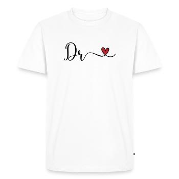 Dr - Men's Premium Organic T-Shirt - white - Front - Nico (187cm)