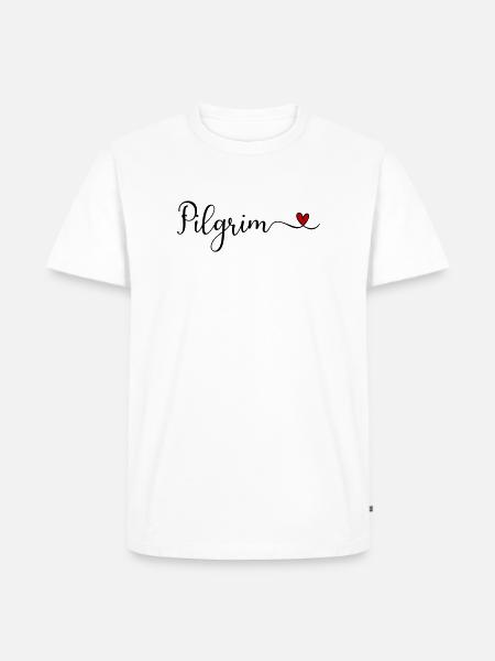 Pilgerherz - Männer Premium Bio T-Shirt - Weiß