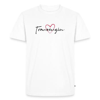 Maid of trustee heart hen party - Men's Premium Organic T-Shirt - white - Front - Nico (187cm)