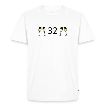 32nd Birthday 32 Years Anniversary 32 Years Zah 32 - Men's Premium Organic T-Shirt - white - Front - Nico (187cm)