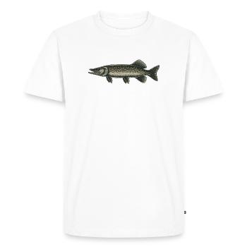 Pike - Men's Premium Organic T-Shirt - white - Front - Nico (187cm)
