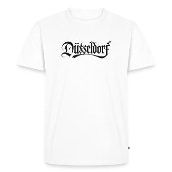 Logo gothique de Duiseldorf - T-shirt Premium bio Homme - blanc - Devant - Nico (187cm)