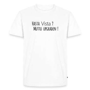 Hasta Vista - T-shirt Premium bio Homme - blanc - Devant - Nico (187cm)