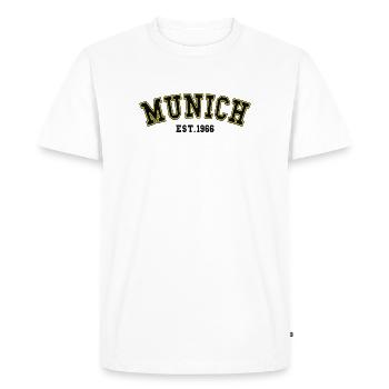 Munich Fondé en 1966 - T-shirt Premium bio Homme - blanc - Devant - Nico (187cm)