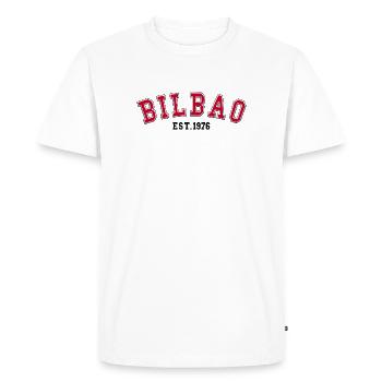 Bilbao Fondée en 1976 - T-shirt Premium bio Homme - blanc - Devant - Nico (187cm)