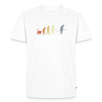 Baker Evolution Retro Look - Men's Premium Organic T-Shirt - white - Front - Nico (187cm)