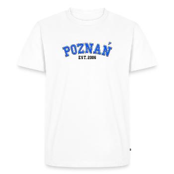 Poznań Fondé en 2006 - T-shirt Premium bio Homme - blanc - Devant - Nico (187cm)