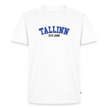 Tallinn Fondé en 2006 - T-shirt Premium bio Homme - blanc - Devant - Nico (187cm)