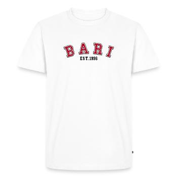 Bari Fondé en 1996 - T-shirt Premium bio Homme - blanc - Devant - Nico (187cm)