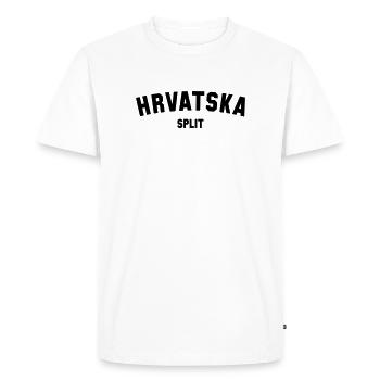 SPLIT, Hrvatska, Croatia, Croatia - Men's Premium Organic T-Shirt - white - Front - Nico (187cm)