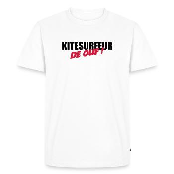 Kiteboarding Kitesurfing Kitesurf Kitesurfer Kiter - Men's Premium Organic T-Shirt - white - Front - Nico (187cm)