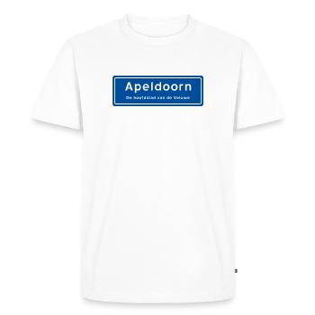 Panneau de toponyme d’Apeldoorn - T-shirt Premium bio Homme - blanc - Devant - Nico (187cm)
