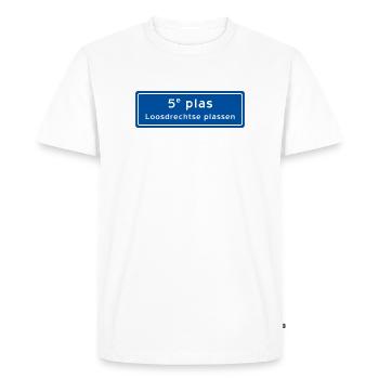 Loosdrechtse plassen 5th plas - Men's Premium Organic T-Shirt - white - Front - Nico (187cm)