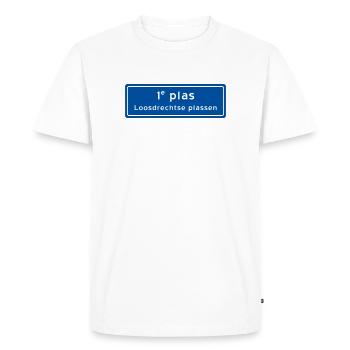 Loosdrechtse plassen 1st plas - Men's Premium Organic T-Shirt - white - Front - Nico (187cm)
