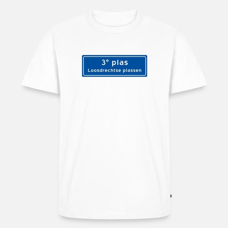Loosdrechtse plassen 3rd plas - Männer Premium Bio T-Shirt - Weiß