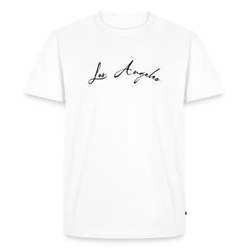 Los Angeles, Louisiane - T-shirt Premium bio Homme - blanc - Devant - Nico (187cm)