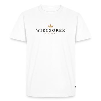 Logo original de la famille Wieczorek - T-shirt Premium bio Homme - blanc - Devant - Nico (187cm)