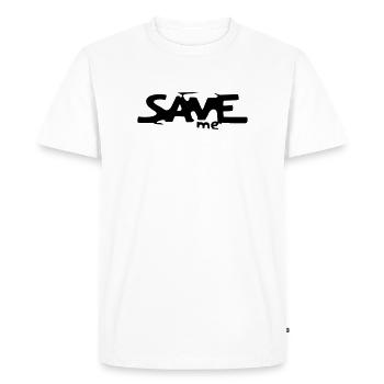 Sauve-moi - T-shirt Premium bio Homme - blanc - Devant - Nico (187cm)
