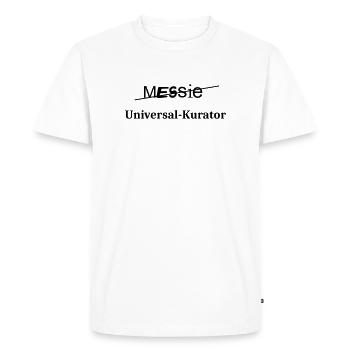 Messie - T-shirt Premium bio Homme - blanc - Devant - Nico (187cm)