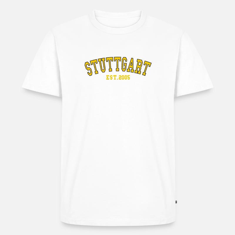 Stuttgart Est. 2005 - Männer Premium Bio T-Shirt - Weiß