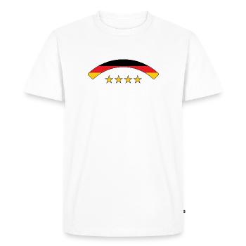 German Flag - Germany - Men's Premium Organic T-Shirt - white - Front - Nico (187cm)