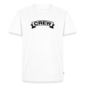 Banderole de l’équipage - T-shirt Premium bio Homme - blanc - Devant - Nico (187cm)