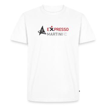 EXPRESSO Martini - T-shirt Premium bio Homme - blanc - Devant - Nico (187cm)