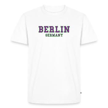 Berlin, Allemagne - T-shirt Premium bio Homme - blanc - Devant - Nico (187cm)