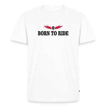 Cadeaux drôles pour les motards - T-shirt Premium bio Homme - blanc - Devant - Nico (187cm)