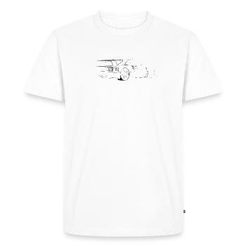 fast cars legend oldschool classics sketch cars - Men's Premium Organic T-Shirt - white - Front - Nico (187cm)