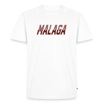 Malaga - T-shirt Premium bio Homme - blanc - Devant - Nico (187cm)