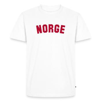NORVÈGE Norwegen Norge - T-shirt Premium bio Homme - blanc - Devant - Nico (187cm)