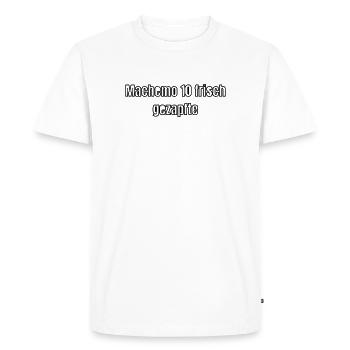 Exploité - T-shirt Premium bio Homme - blanc - Devant - Nico (187cm)