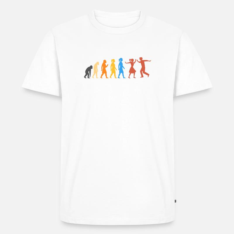 Swing Dance - The Highest Level of Evolution (2) - Men's Premium Organic T-Shirt - white