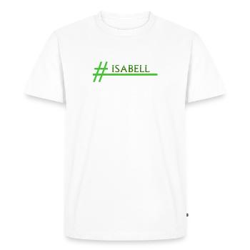 Isabelle - T-shirt Premium bio Homme - blanc - Devant - Nico (187cm)