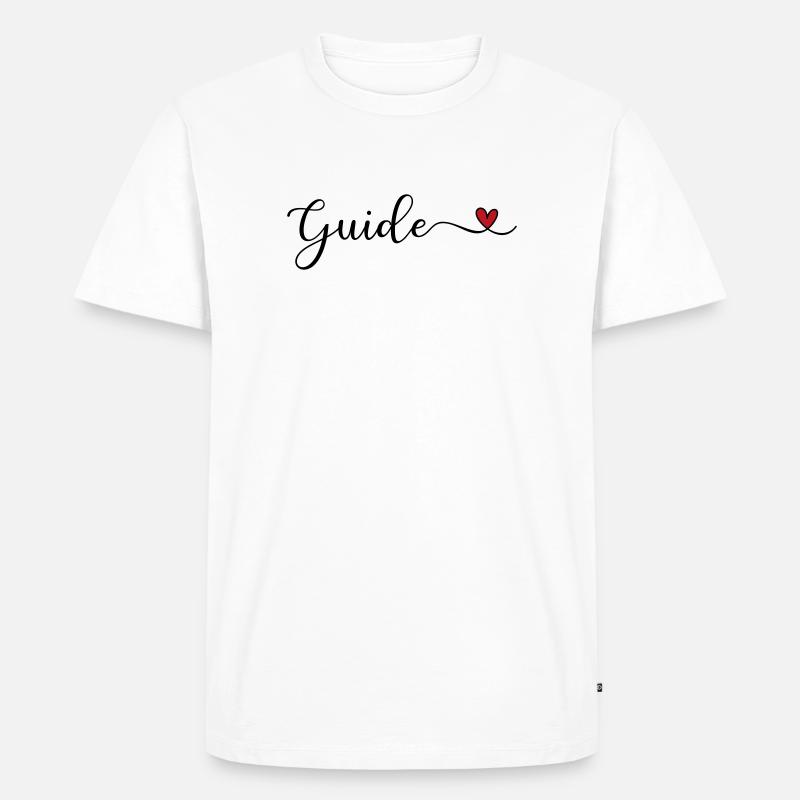 Guide - Männer Premium Bio T-Shirt - Weiß