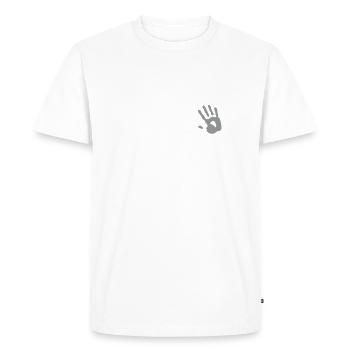 construction - Men's Premium Organic T-Shirt - white - Front - Nico (187cm)