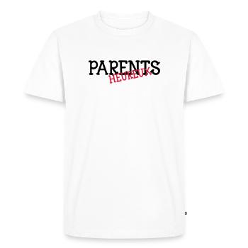 Parents heureux ! - T-shirt Premium bio Homme - blanc - Devant - Nico (187cm)