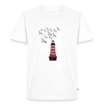 phare - T-shirt Premium bio Homme - blanc - Devant - Nico (187cm)