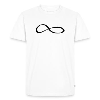 Infinity Sign Symbol - Men's Premium Organic T-Shirt - white - Front - Nico (187cm)