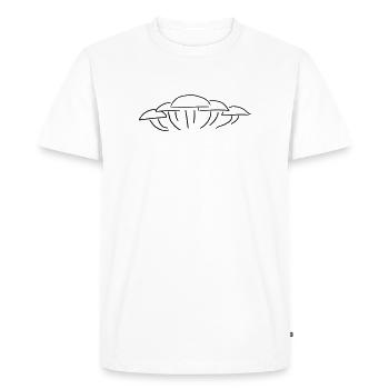 Groupe de champignons - Un groupe de champignons - T-shirt Premium bio Homme - blanc - Devant - Nico (187cm)