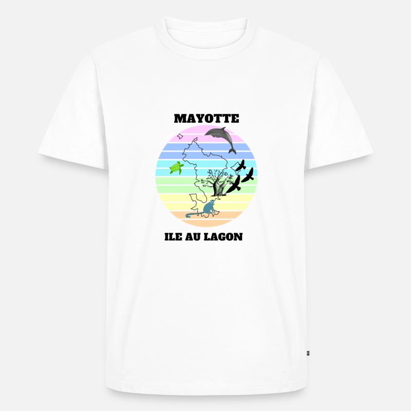 LANDSCHAFT VON MAYOTTE - Männer Premium Bio T-Shirt - Weiß